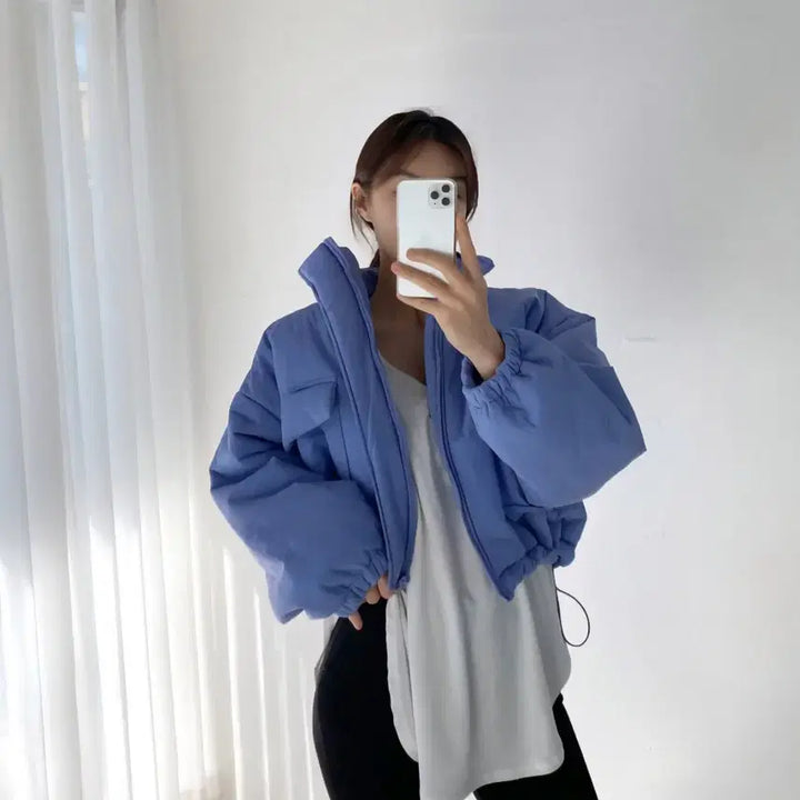 [BUNJANG] Short Crop Padded Jacket / 숏 크롭 패딩 자켓 (새제품)