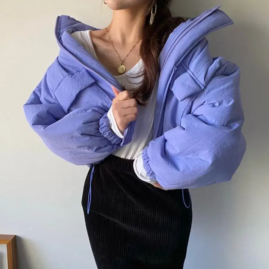 [BUNJANG] Short Crop Padded Jacket / 숏 크롭 패딩 자켓 (새제품)