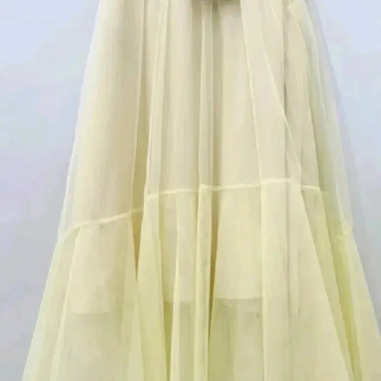 [BUNJANG] O2nd Yellow Tulle Skirt / 오즈세컨 O2nd  샤 스커트 새상품
