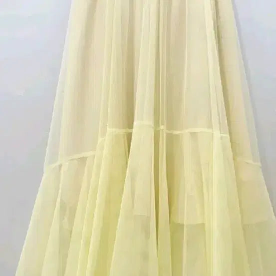[BUNJANG] O2nd Yellow Tulle Skirt / 오즈세컨 O2nd  샤 스커트 새상품