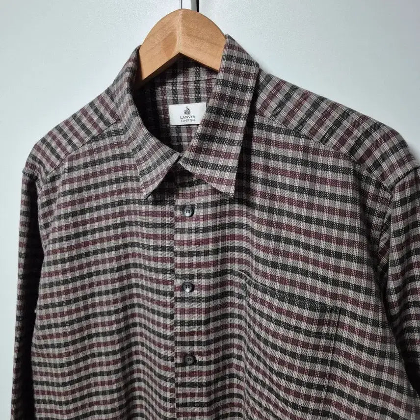 [BUNJANG] Lanvin Old School Checkered Shirt (Men's 105) / 랑방 올드스쿨 체크무늬 셔츠 남성 105사이즈