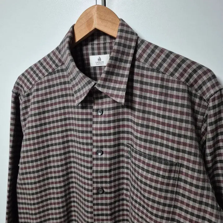 [BUNJANG] Lanvin Old School Checkered Shirt (Men's 105) / 랑방 올드스쿨 체크무늬 셔츠 남성 105사이즈