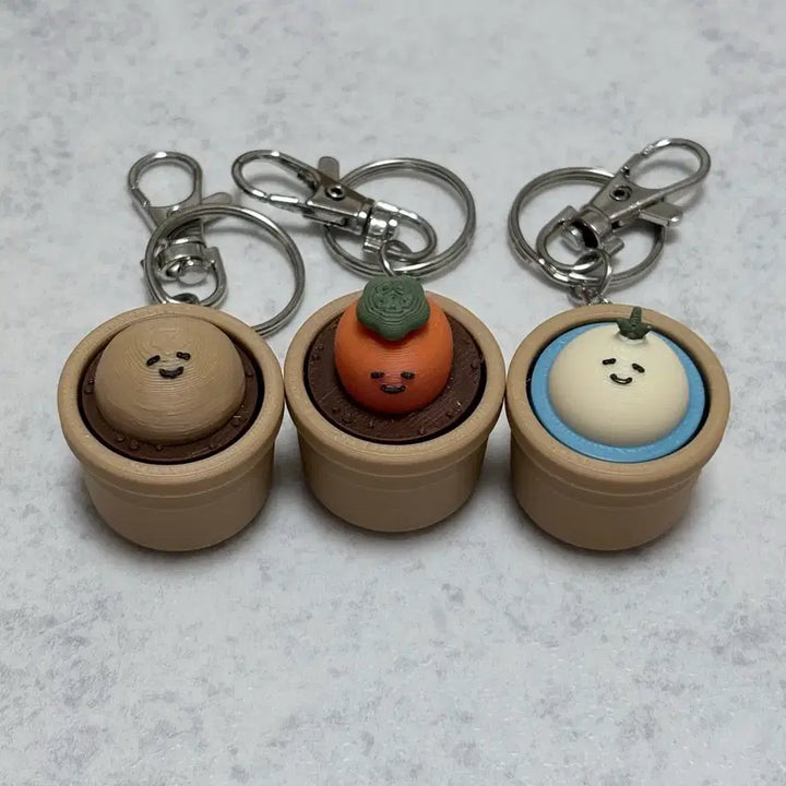 [BUNJANG] Keycap Keyring / 감자 당근 양파 화분 클리커 클릭커 키캡 키링