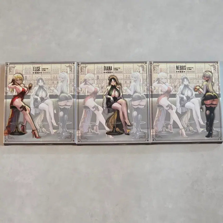 [BUNJANG] BrownDust2 Whiskey Tales Acrylic Stand & Coaster Bundle Set / 브라운더스트2 위스키테일즈 콜라보 아크릴 스탠드, 코스터 세트 일괄