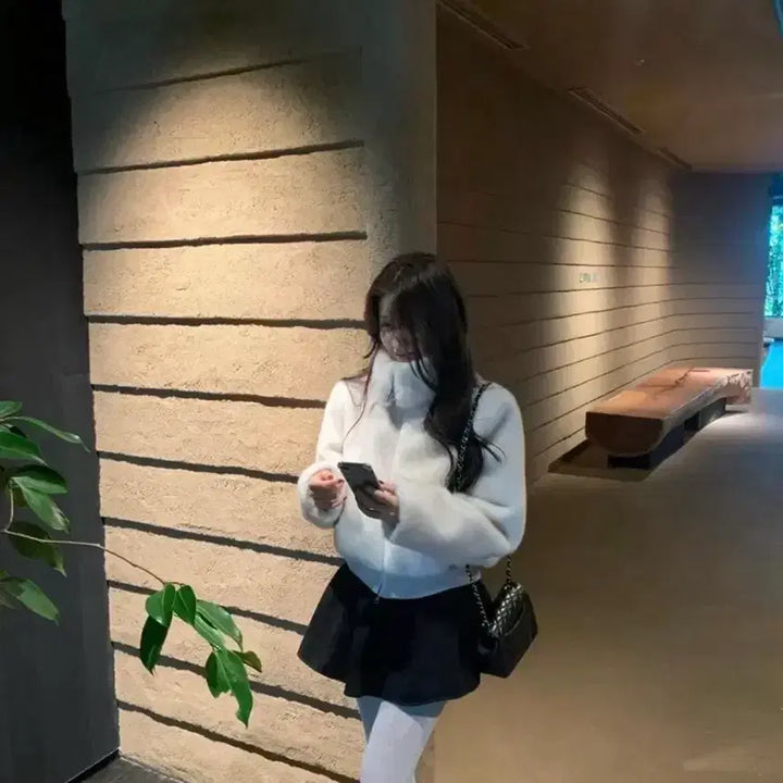 [BUNJANG] Favorite Things Faux Fur Jacket / 페이보릿띵스 퍼자켓