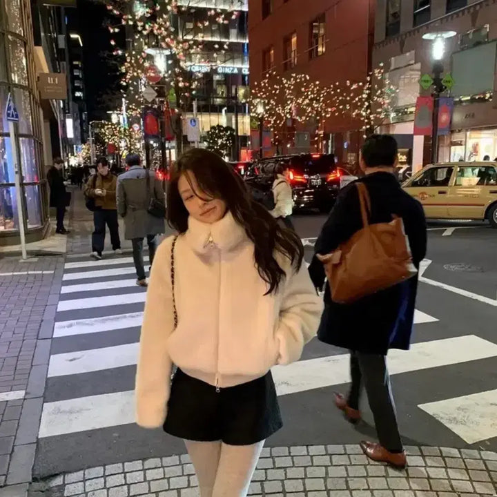 [BUNJANG] Favorite Things Faux Fur Jacket / 페이보릿띵스 퍼자켓