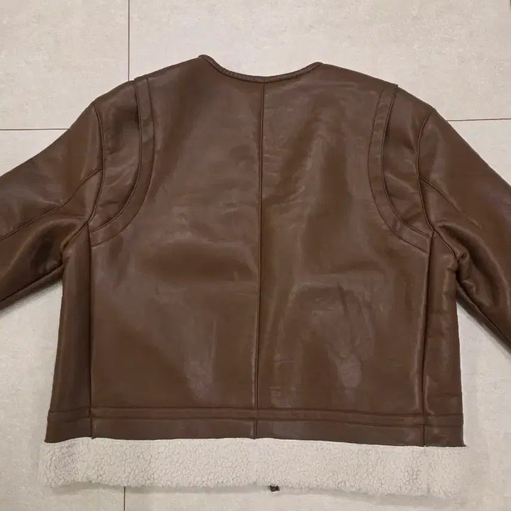 [BUNJANG] Brown Musatang Jacket / 브라운 무스탕 자켓