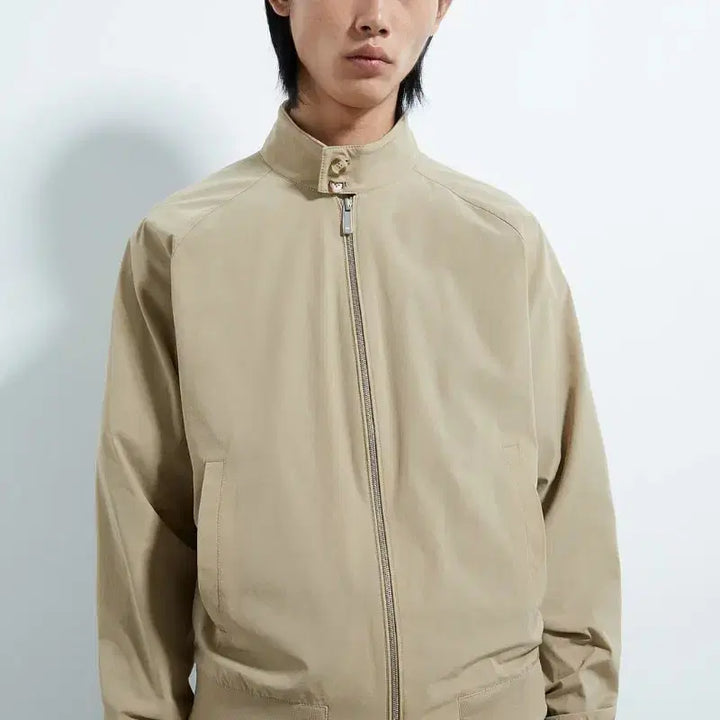 [BUNJANG] ZARA Beige Harrington Jacket L / (새상품)자라 베이지 해링턴 자켓 L(100~105)