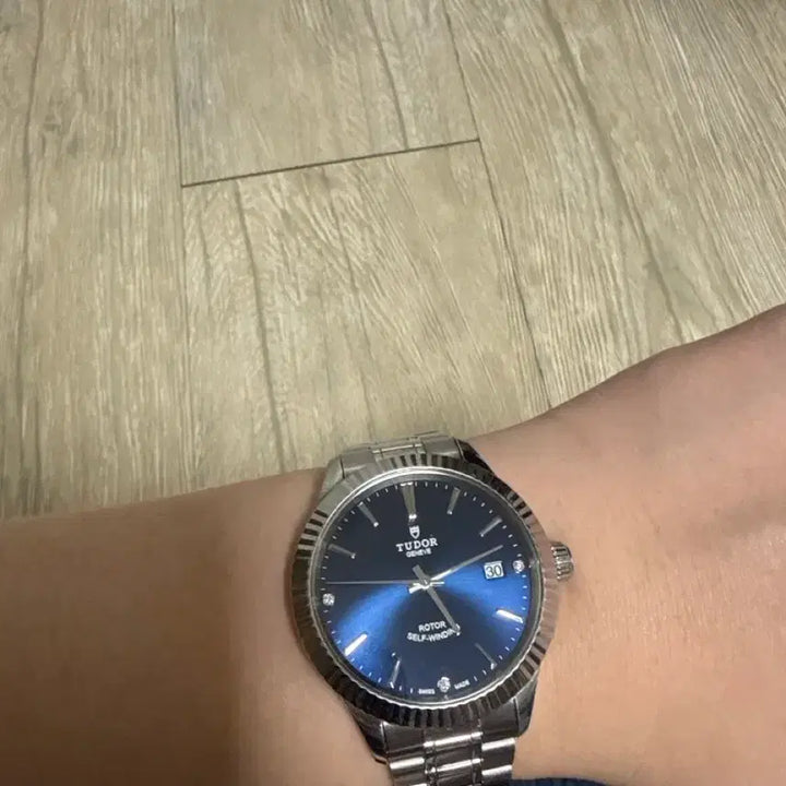 [BUNJANG] Tudor Style 12510 38mm Blue Dial Diamond Version Watch / 튜더 스타일 12510 38mm  다이아 버전. 청판