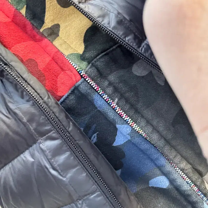 [BUNJANG] BAPE Crazy Mix Hooded Zip-up Jacket / 베이프 후드집업 크레이지 믹스 XL