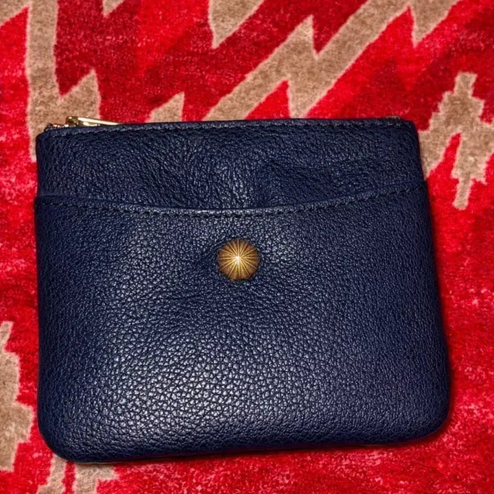 [BUNJANG] Vintage Leather Card Wallet / 소가죽 빈티지 리벳 카드지갑 지갑 미니클러치
