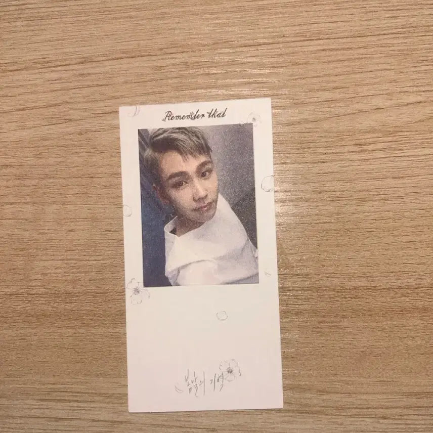 [BUNJANG] BTOB Ilhoon Photocard / *가격내림*정일훈 봄날의 기억 포카