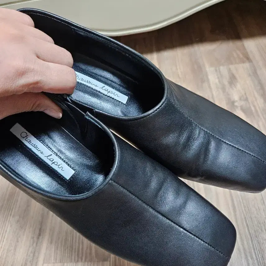 [BUNJANG] Sheschirapang Black Handmade Leather Shoes / "쇼쉬르라팡" 블랙 수제화 판매(245사이즈)