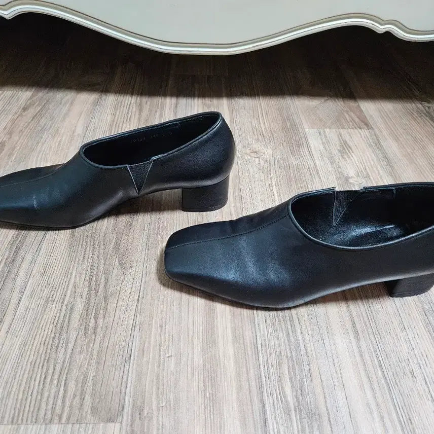 [BUNJANG] Sheschirapang Black Handmade Leather Shoes / "쇼쉬르라팡" 블랙 수제화 판매(245사이즈)