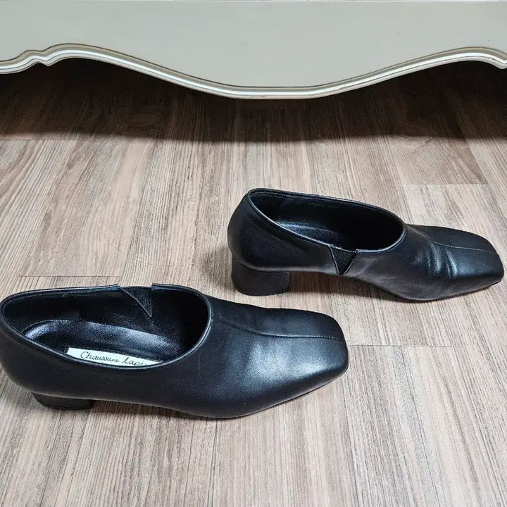 [BUNJANG] Sheschirapang Black Handmade Leather Shoes / "쇼쉬르라팡" 블랙 수제화 판매(245사이즈)