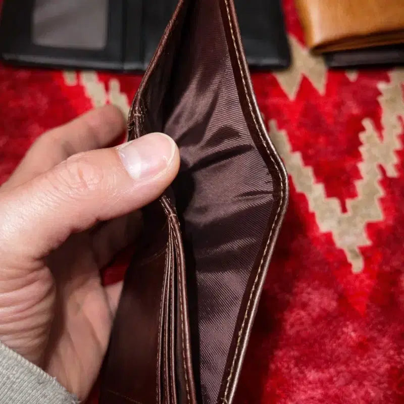 [BUNJANG] Leather Card Wallet / 소가죽 에이징 가죽지갑 카드지갑  남자지갑