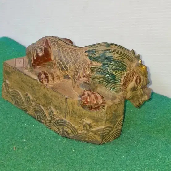 [BUNJANG] Dragon Sculpture Stone Material Antique / 용모양조각상  수석 돌 재질입니다당채물감