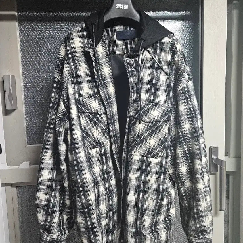 [BUNJANG] Juun.J Exclusive Hooded Layered Shirt / 준지 25ss 신세계 강남 익스클루시브 후드 레이어드 셔츠 50
