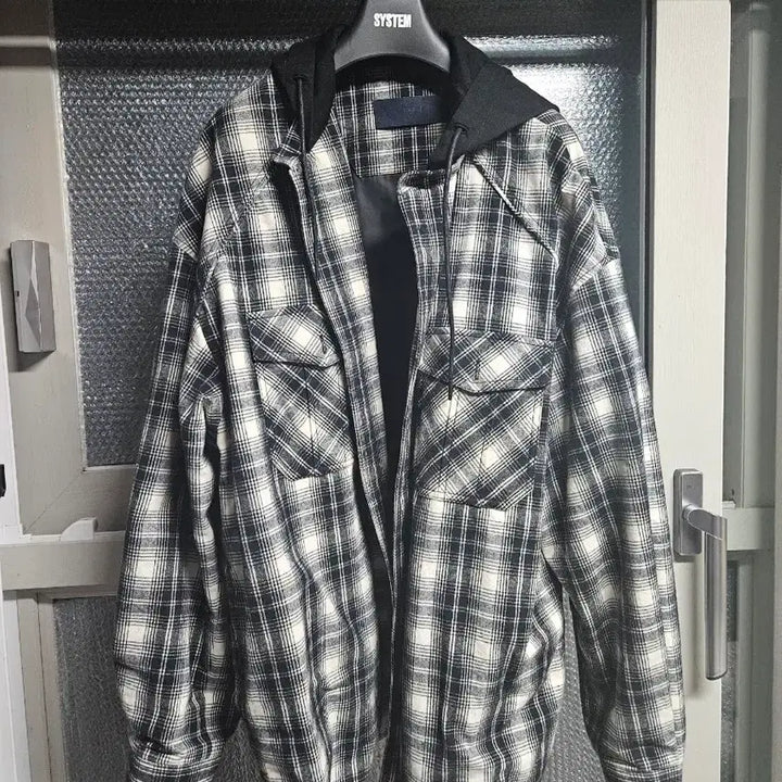 [BUNJANG] Juun.J Exclusive Hooded Layered Shirt / 준지 25ss 신세계 강남 익스클루시브 후드 레이어드 셔츠 50