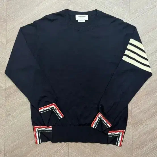 [BUNJANG] Thom Browne Merino Wool Knit 4-Bar Stripe Navy Size 3 / 톰브라운 정품 니트