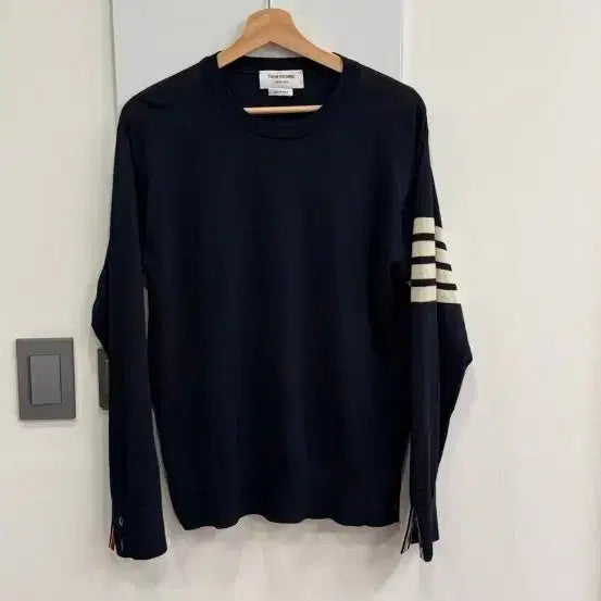 [BUNJANG] Thom Browne Merino Wool Knit 4-Bar Stripe Navy Size 3 / 톰브라운 정품 니트