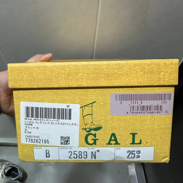 [BUNJANG] Regal Longwing Derby Shoes 2589N (Black) - Size 255 - Mint / 리갈 롱윙(윙팁) 더비 구두 2589N 255 거의 새제품