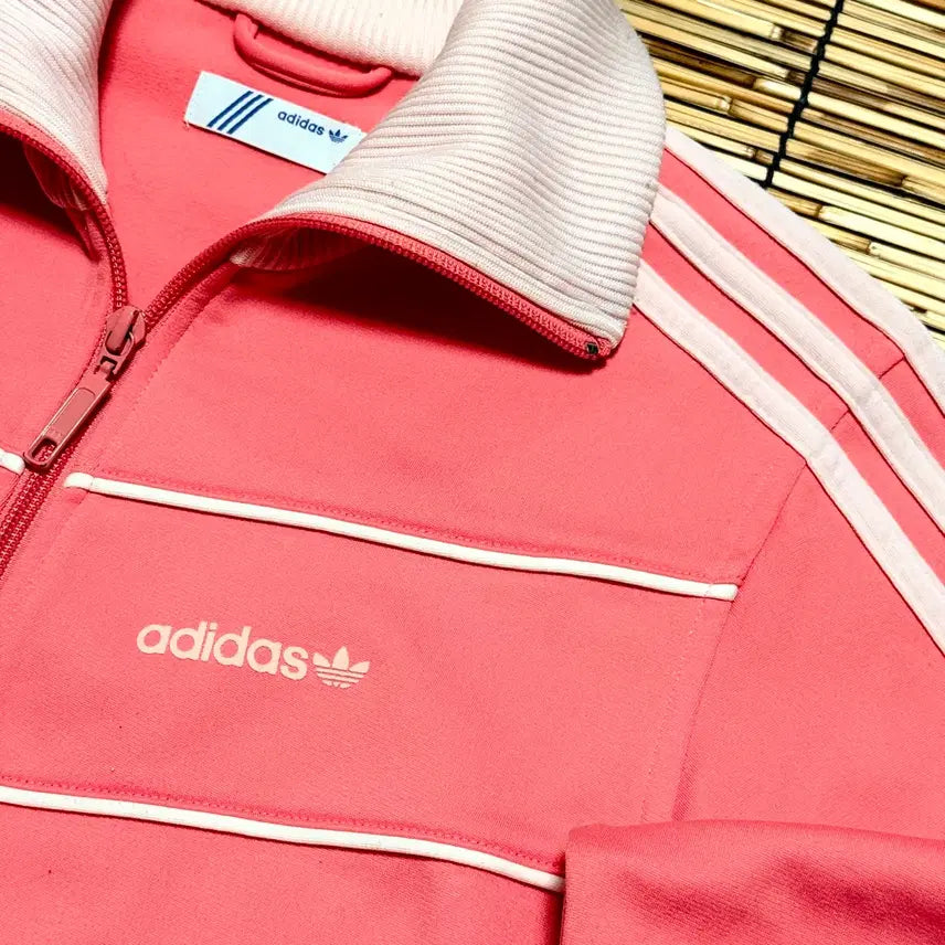 [BUNJANG] Adidas Beckenbauer Track Top - Strawberry Milk - L / 유일매물 아디다스 딸기우유 베켄바우어 트랙탑 져지 L
