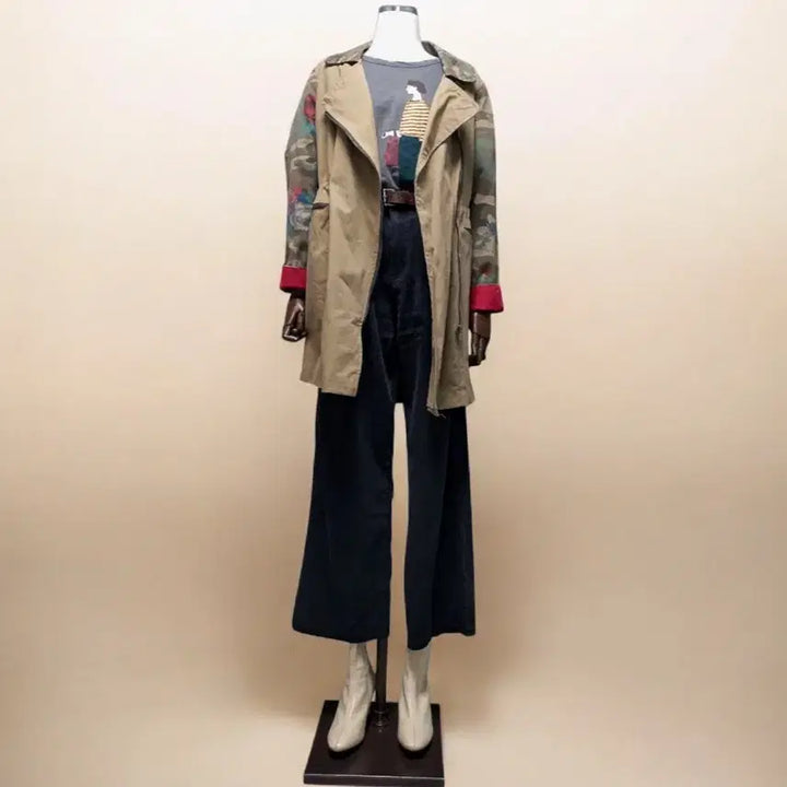 [BUNJANG] Unique Camouflage Patchwork Field Jacket / 유니크 야상