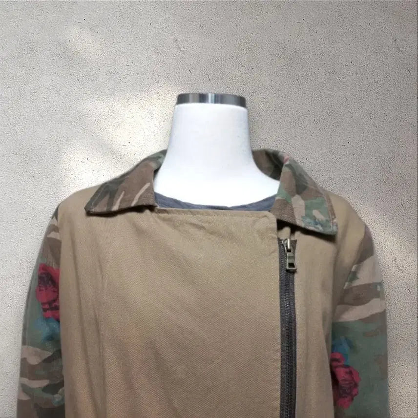 [BUNJANG] Unique Camouflage Patchwork Field Jacket / 유니크 야상