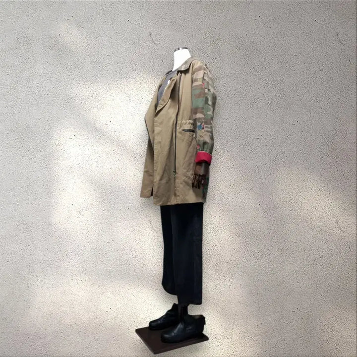 [BUNJANG] Unique Camouflage Patchwork Field Jacket / 유니크 야상