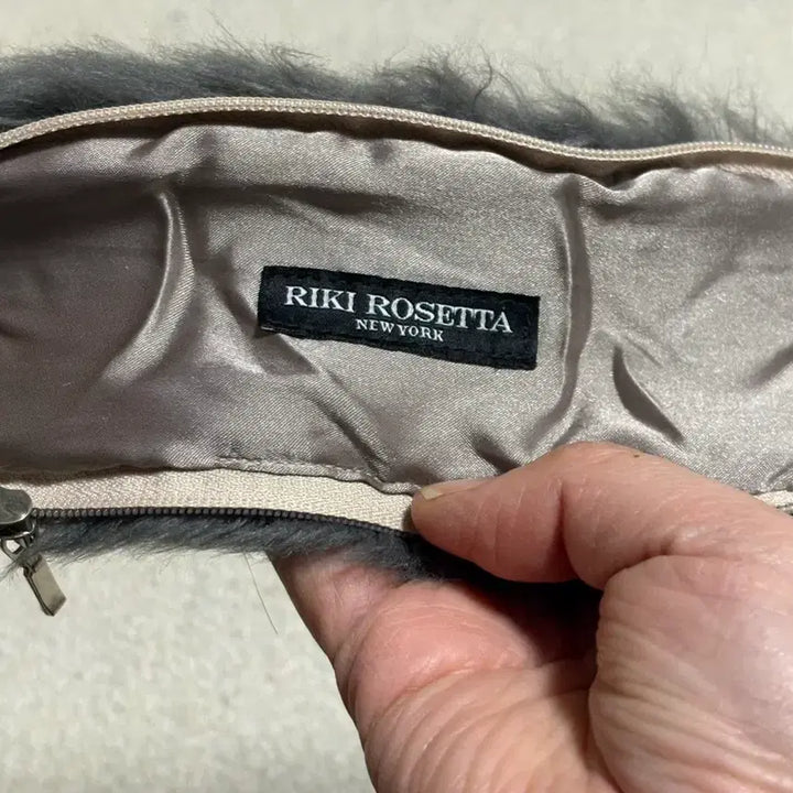 [BUNJANG] Ricky Rosetta Navy Crocodile Leather Tote Bag / 리키 로제타 소가죽 네이비 악어 토트백