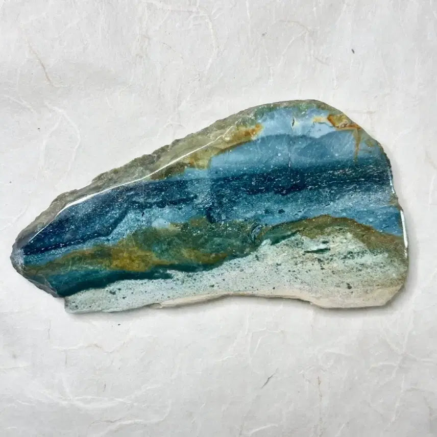 [BUNJANG] Jasper Ocean View Slice / 모래언덕 너머 바다가 보이는 벽옥 슬라이스