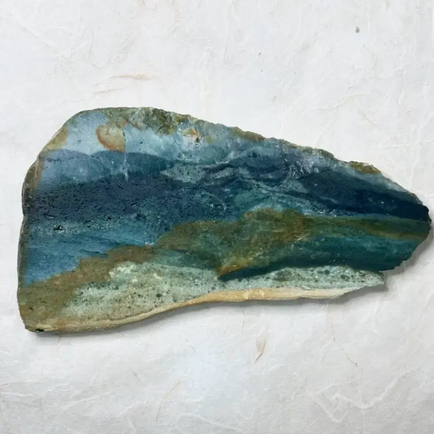 [BUNJANG] Jasper Ocean View Slice / 모래언덕 너머 바다가 보이는 벽옥 슬라이스