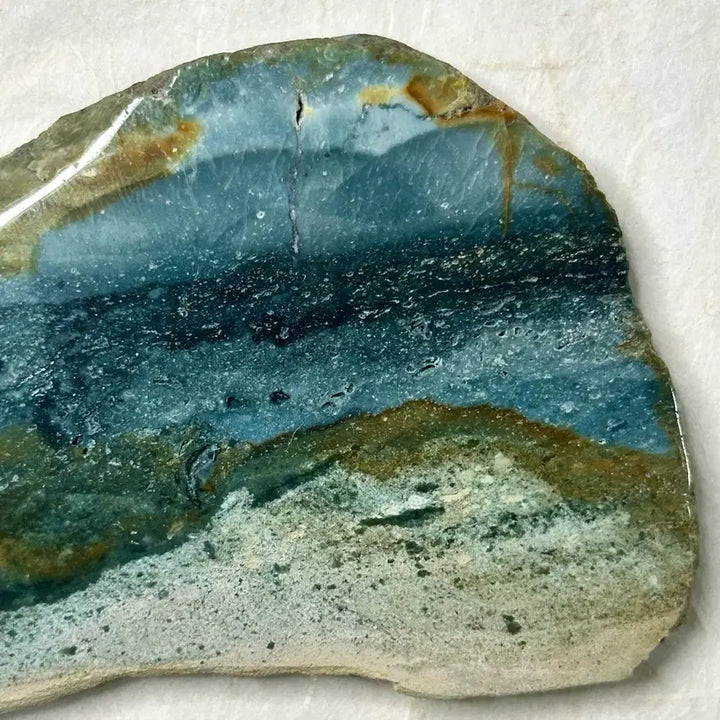 [BUNJANG] Jasper Ocean View Slice / 모래언덕 너머 바다가 보이는 벽옥 슬라이스