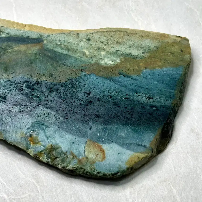 [BUNJANG] Jasper Ocean View Slice / 모래언덕 너머 바다가 보이는 벽옥 슬라이스