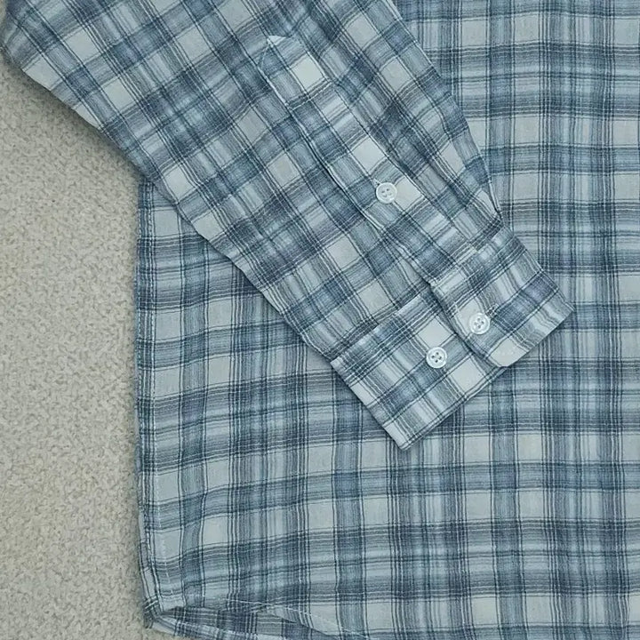 [BUNJANG] Mood Inside Men's Checkered Shirt / (M)무드인사이드 남자 체크 남방 긴팔 셔츠 봄여름 캐주얼 F4W2209