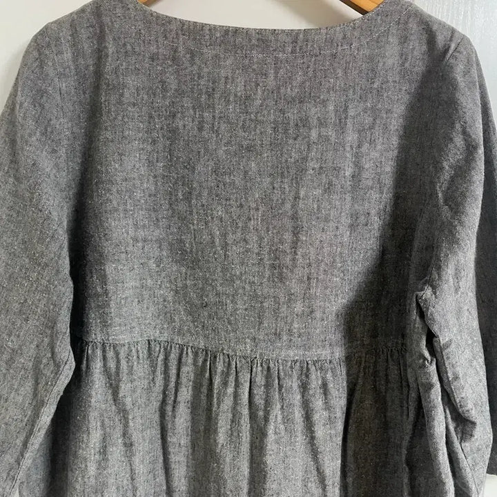 [BUNJANG] Vintage Japanese 5-Part Short Sleeve Dress / (일본 수입 빈티지)5부 반팔 원피스 라운드 캐주얼 M-L