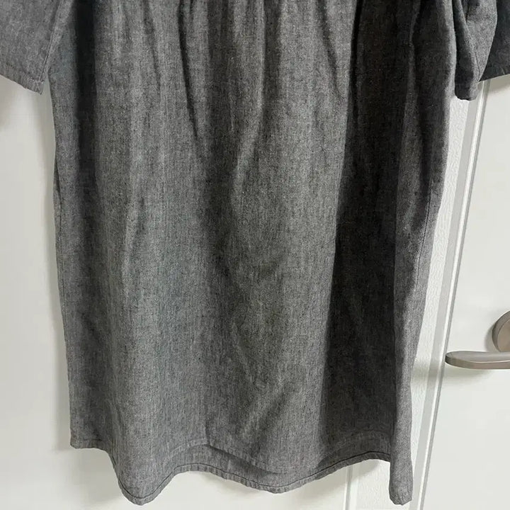 [BUNJANG] Vintage Japanese 5-Part Short Sleeve Dress / (일본 수입 빈티지)5부 반팔 원피스 라운드 캐주얼 M-L