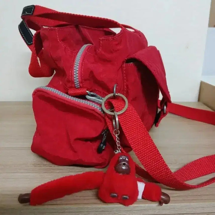[BUNJANG] Kipling Nylon Crossbody Shoulder Bag - Red / 여성 키플링 크로스백, 숄더백