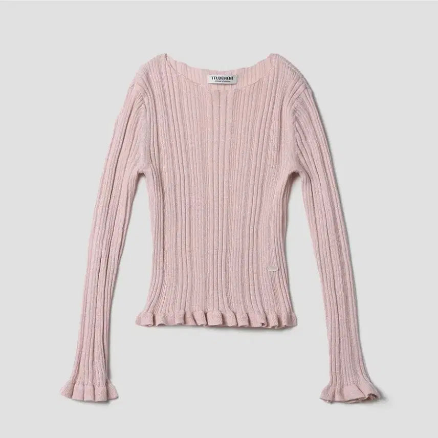 [BUNJANG] Tudomant Pink Boat Neck Knit Sweater / *택달린 새상품)튜드먼트 핑크 보트넥 니트
