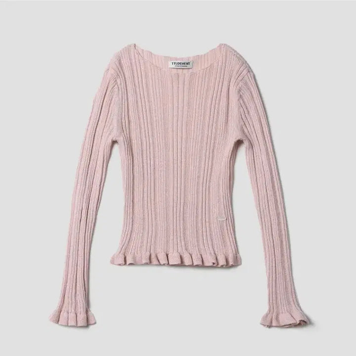 [BUNJANG] Tudomant Pink Boat Neck Knit Sweater / *택달린 새상품)튜드먼트 핑크 보트넥 니트