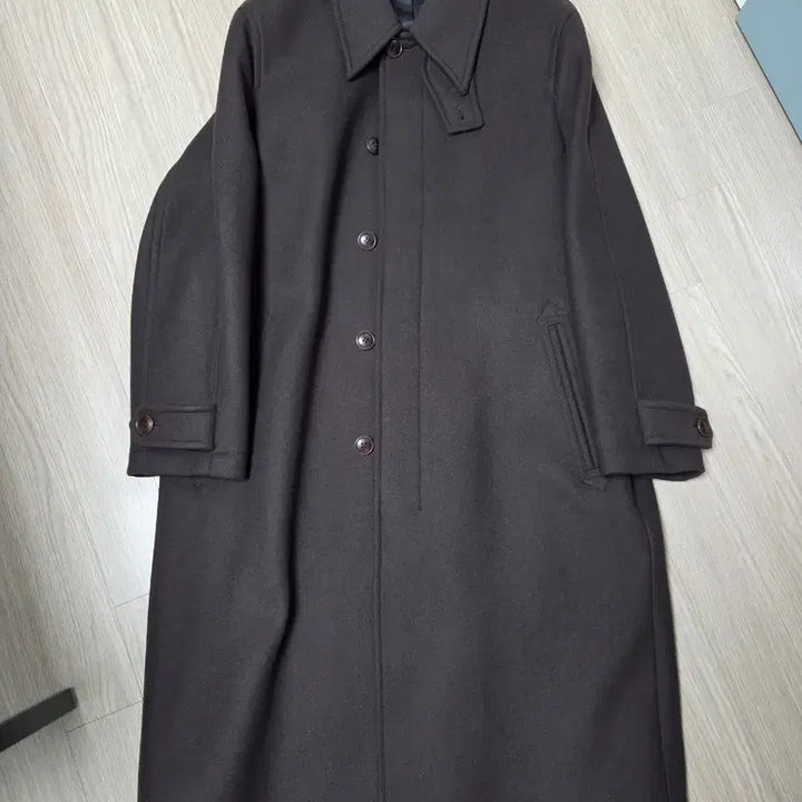 [BUNJANG] Cour MTR Balmacaan Coat Deep Brown S / 쿠어 MTR 발마칸 코트 딥브라운 S