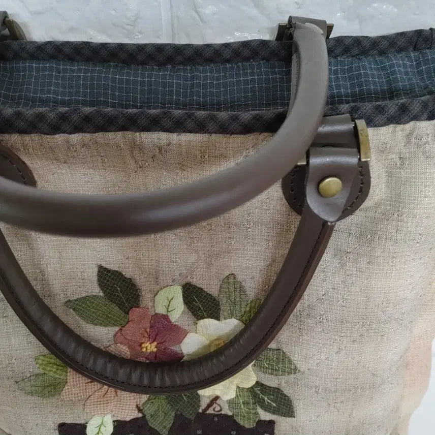 [BUNJANG] Handmade Flower Pot Big Bag / 퀼트 핸드메이드 꽃화분 빅백