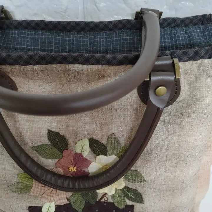 [BUNJANG] Handmade Flower Pot Big Bag / 퀼트 핸드메이드 꽃화분 빅백