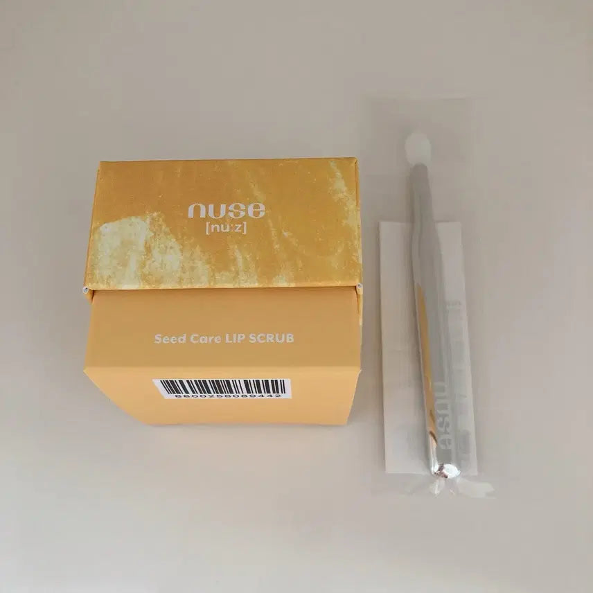[BUNJANG] Nuse Sunset Mango Lip Scrub Set / 누즈 씨앗 케어 립 스크럽 01 선셋망고