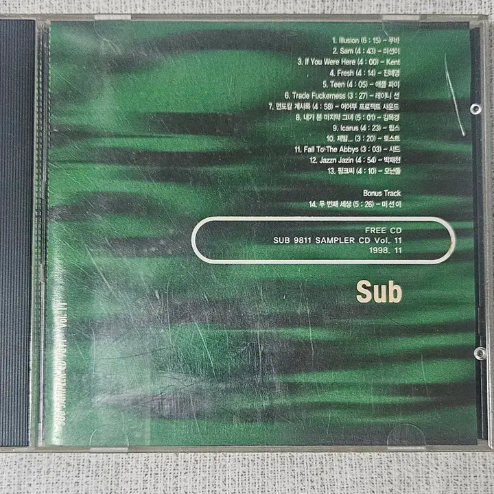 [BUNJANG] SUB 90s Indie Scene Compilation CD / CD 90년대 인디씬 SUB