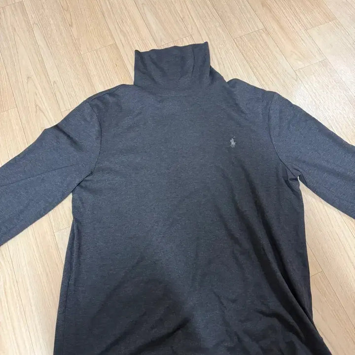 [BUNJANG] Polo Ralph Lauren Turtleneck Long Sleeve Charcoal Shirt / 폴로 랄프로렌 터틀넥 목폴라 롱슬리브 티셔츠