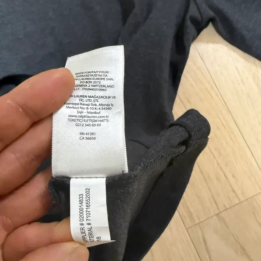 [BUNJANG] Polo Ralph Lauren Turtleneck Long Sleeve Charcoal Shirt / 폴로 랄프로렌 터틀넥 목폴라 롱슬리브 티셔츠