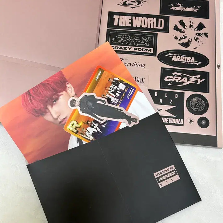 에이티즈 더월드앨범 일괄 판매 (엽서 산,여상)