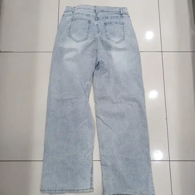 [BUNJANG] Loose Fit Wide Leg Jeans / L사이즈 배기 와이드 통일자 루즈핏 청바지 중고